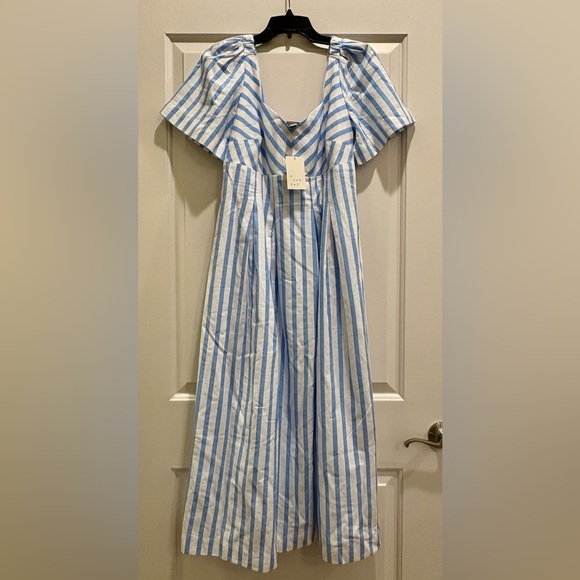 NWT Women's Short Sleeve Midi Dress - A New
Day™ Blue/White Striped - Picture 3 of 13